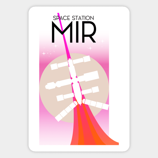 Space Station MIR Magnet by nickemporium1